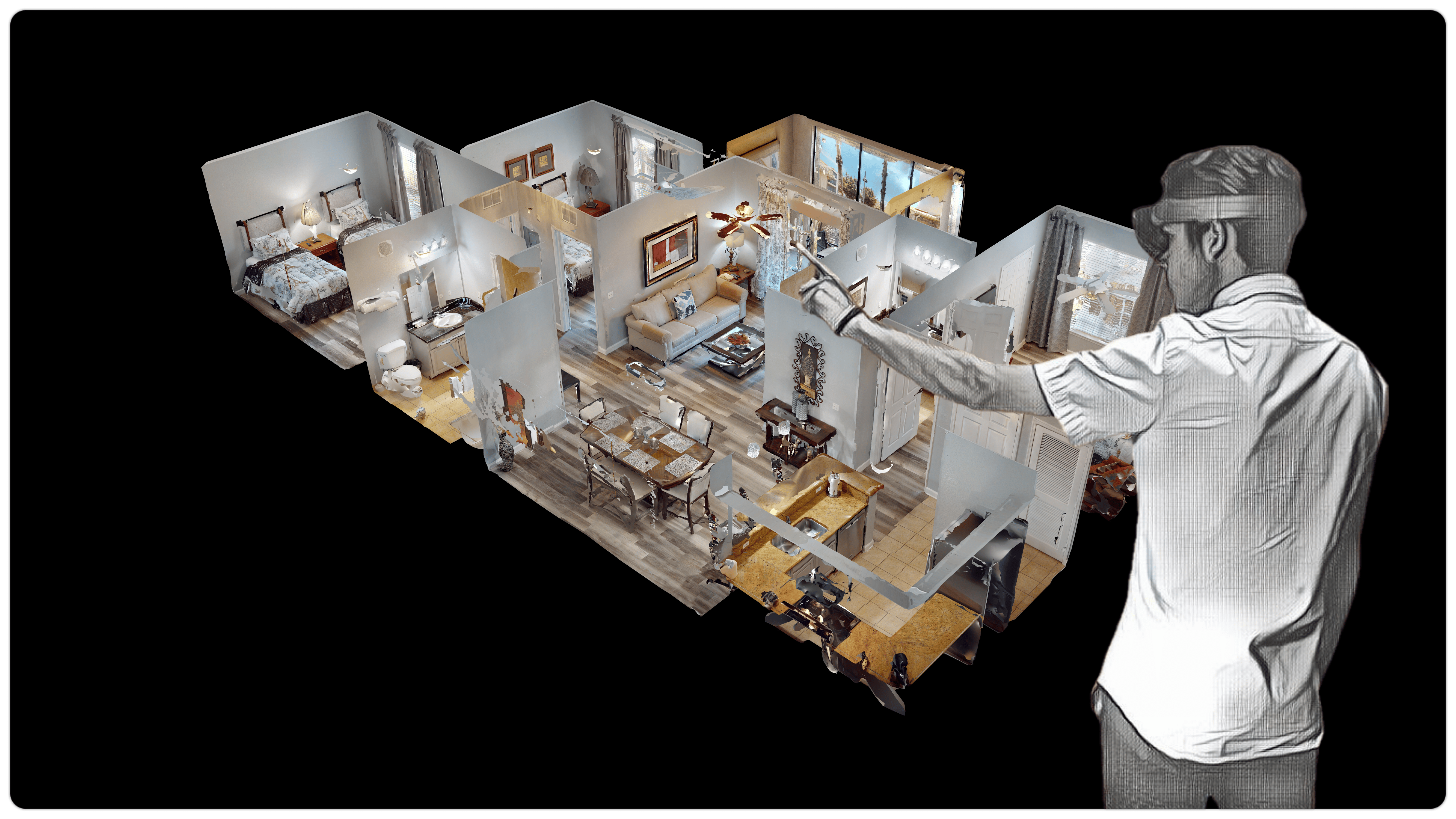 Furniture placement with 3D virtual tours - itourvista3D